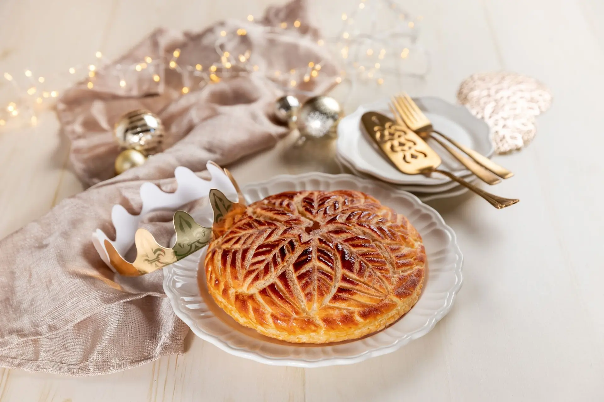 Galette des rois à la compote de pomme