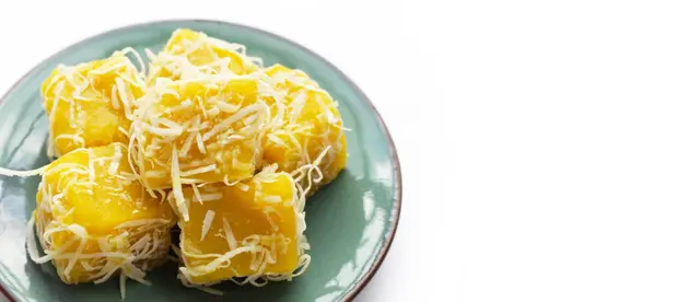 Gâteau à la citrouille à la vapeur (dessert thaïlandais)