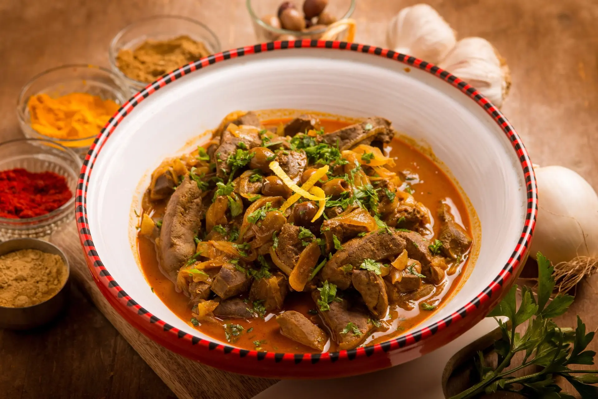 Foie mariné à la marocaine