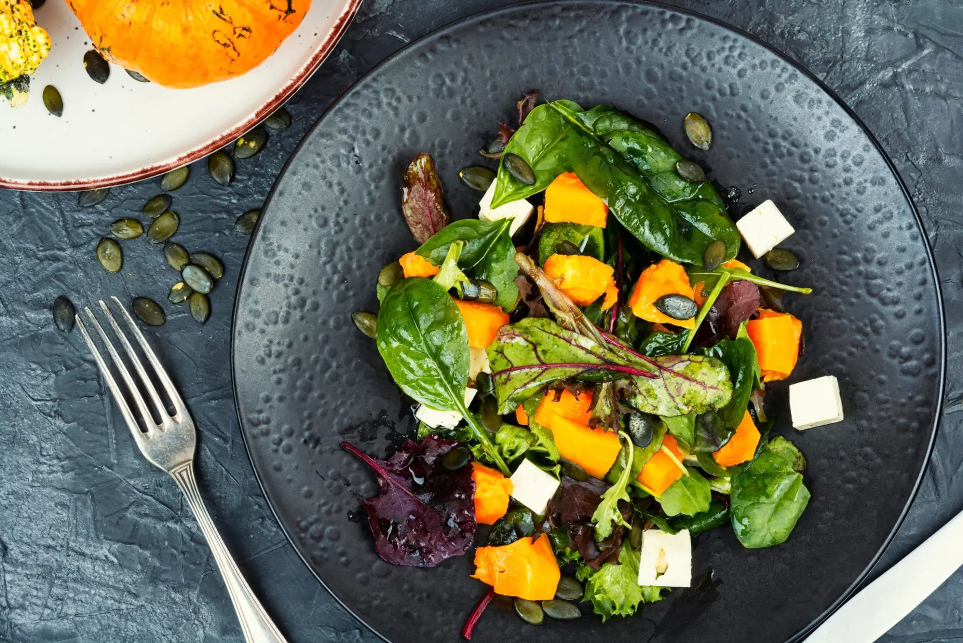 Salade fraîche de potiron d'automne