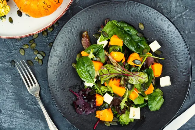 Salade fraîche de potiron d'automne