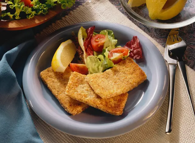 Escalope de tofu avec petite salade