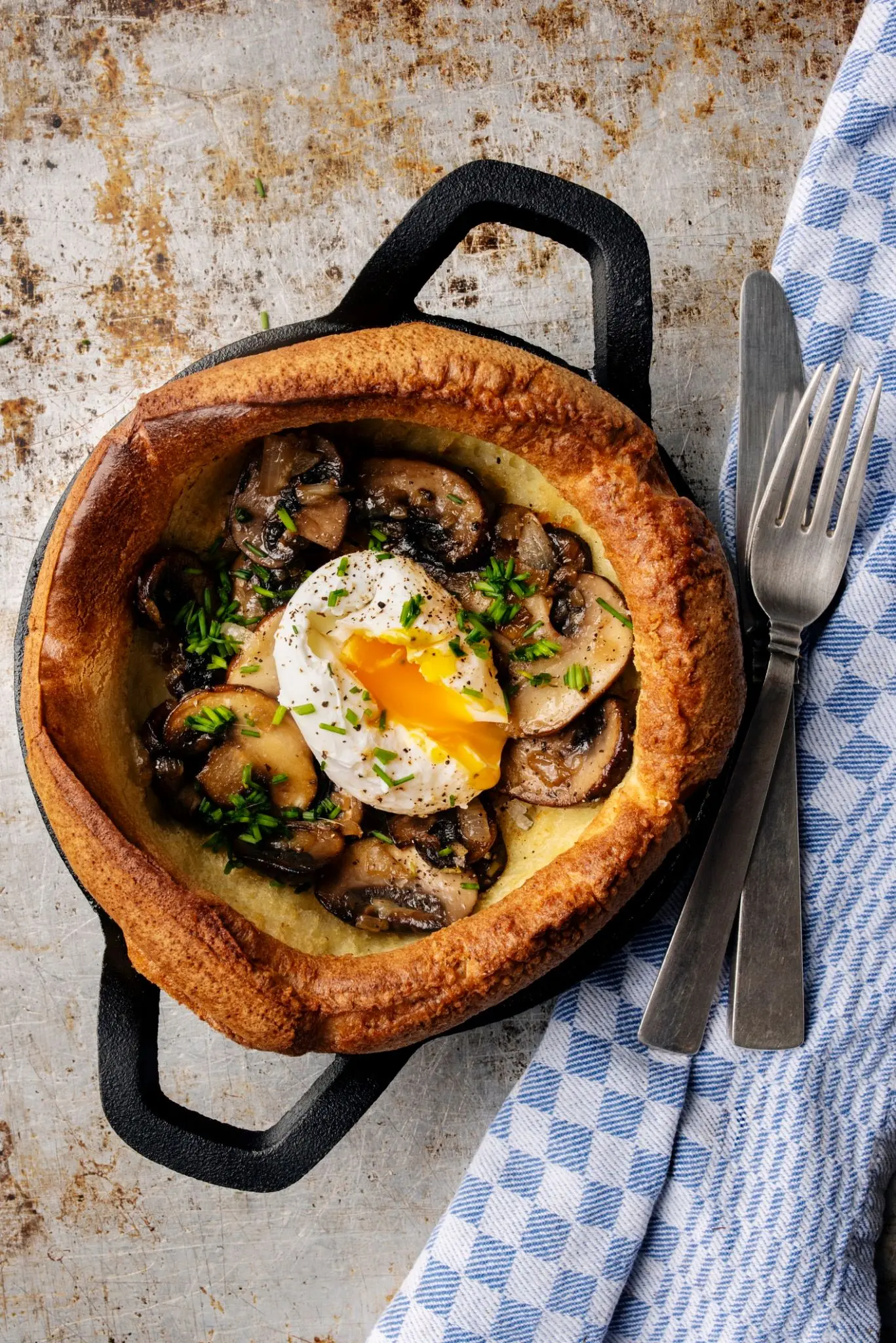 Pudding du Yorkshire farci