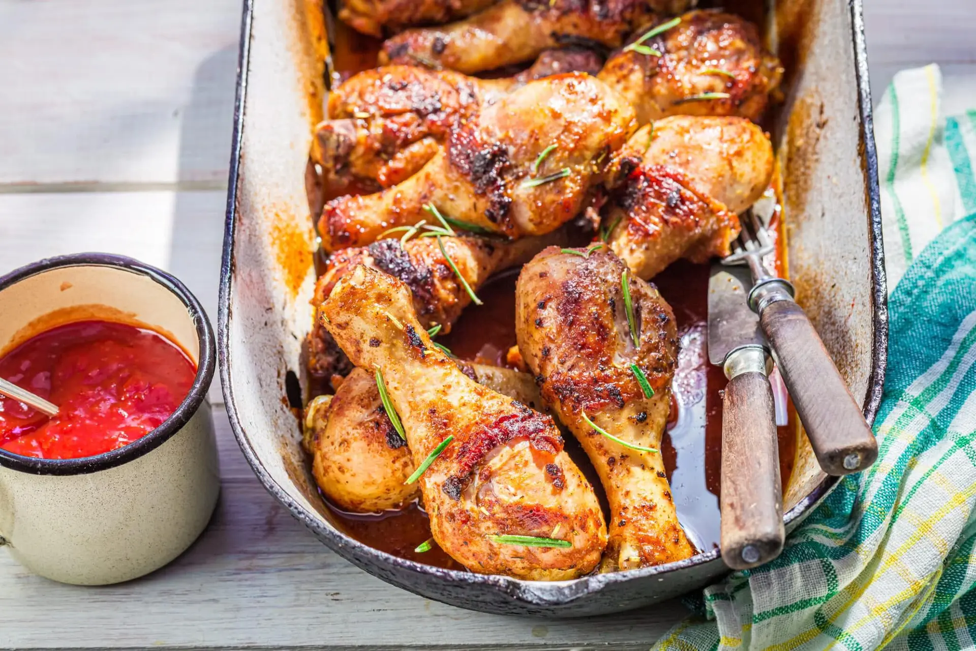 Recette cuisses de poulet aux herbes épicées