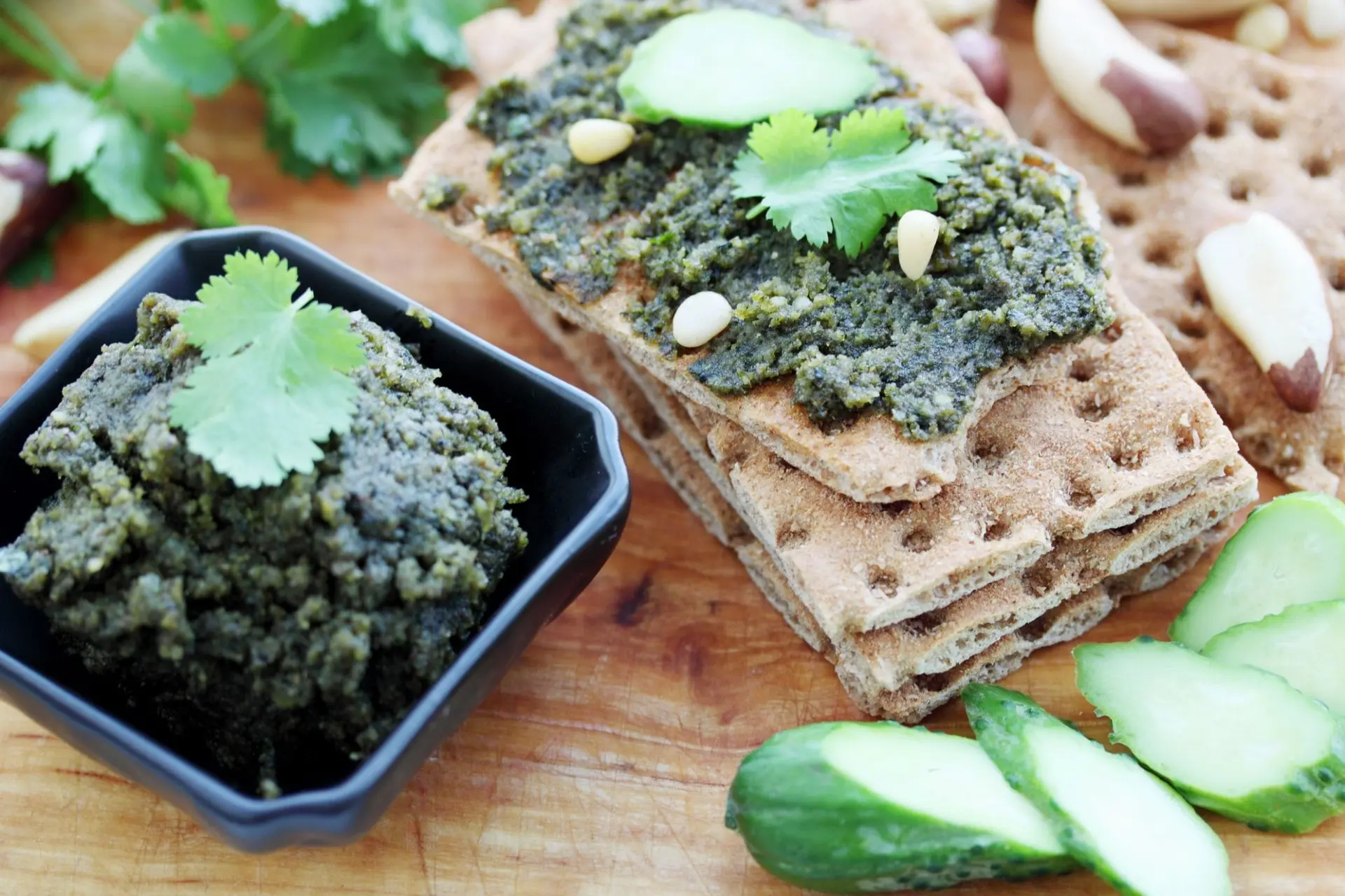 Terrine de noix et de coriandre