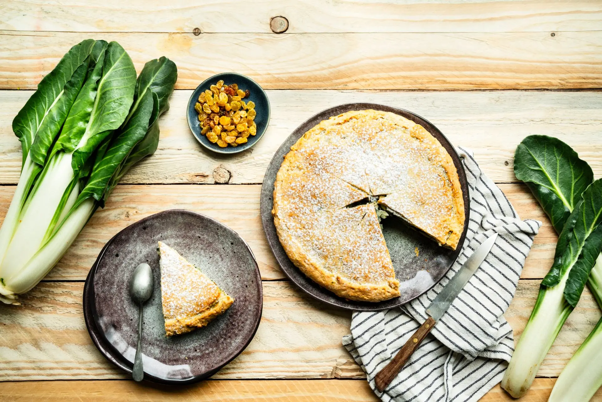Tarte aux blettes sucrée