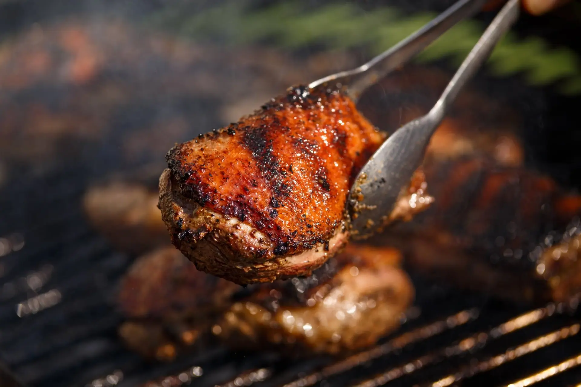 Magret de canard au barbecue