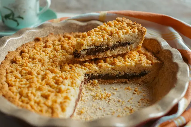 Gâteau de miettes (crumble) à la pâte à tartiner aux noisettes