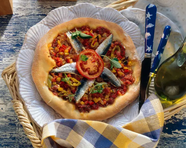 Pizza aux sardines