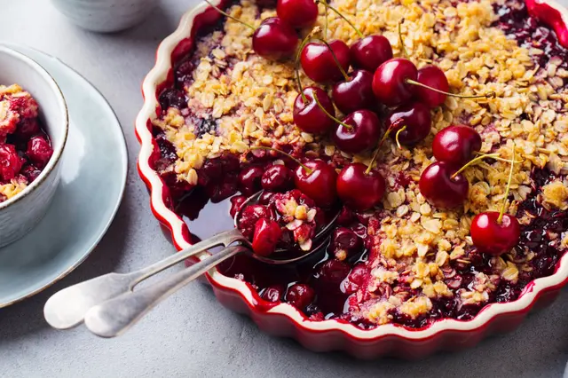 Recette-crumble-cerise