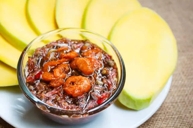 Crevettes à la sauce sucrée de mangue