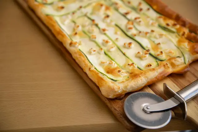 Feuilleté aux courgettes et au fromage de chèvre