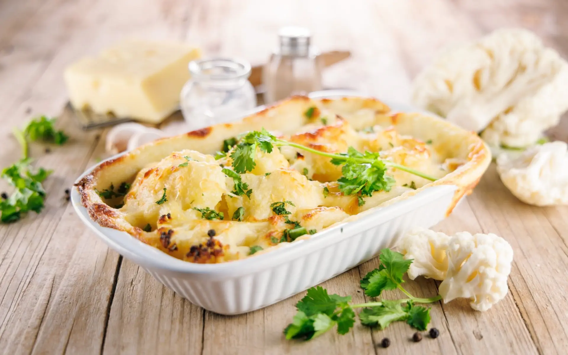 Gratin de chou-fleur facile à la crème et au fromage