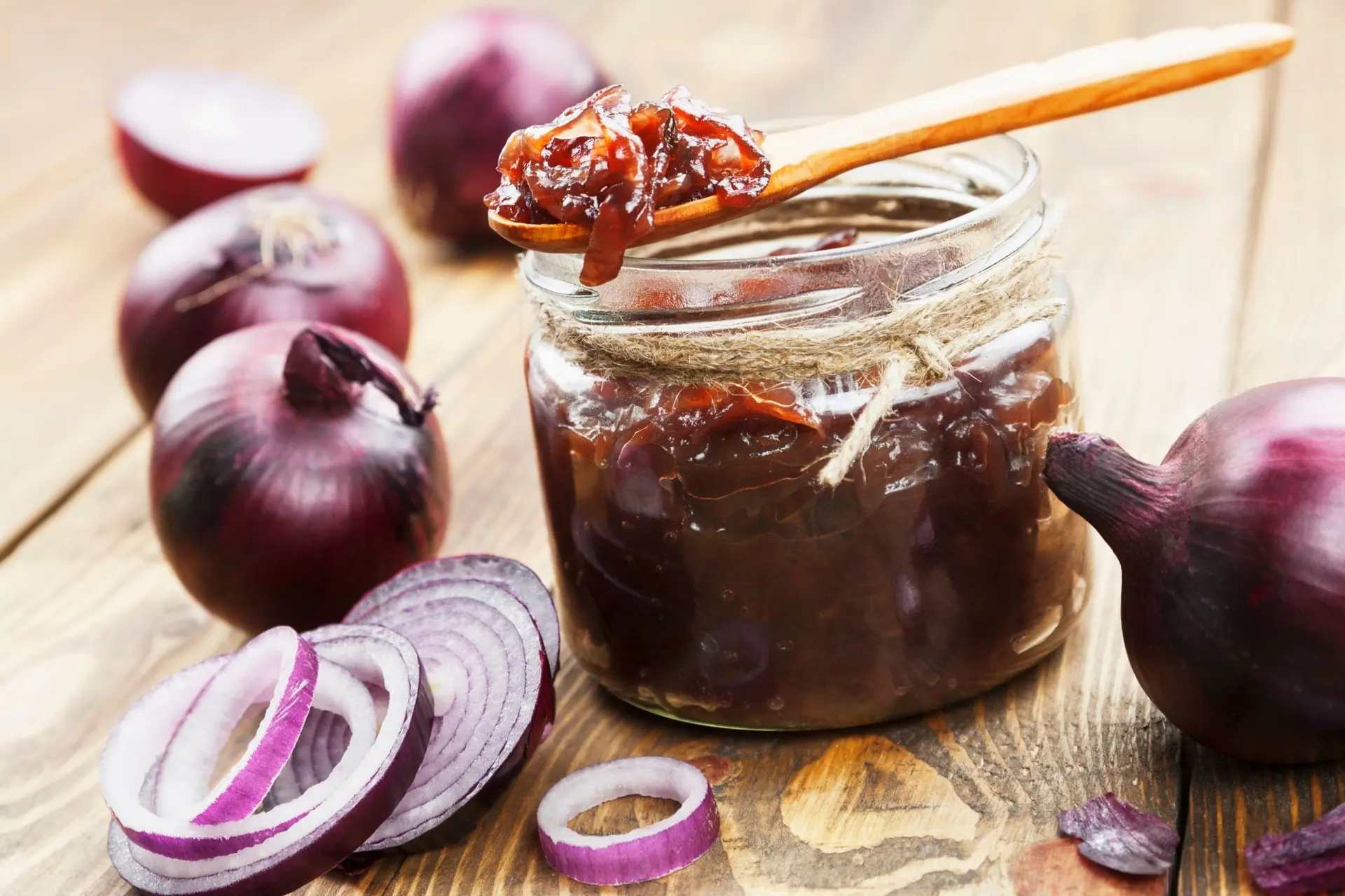 Confiture d'oignons rouges maison