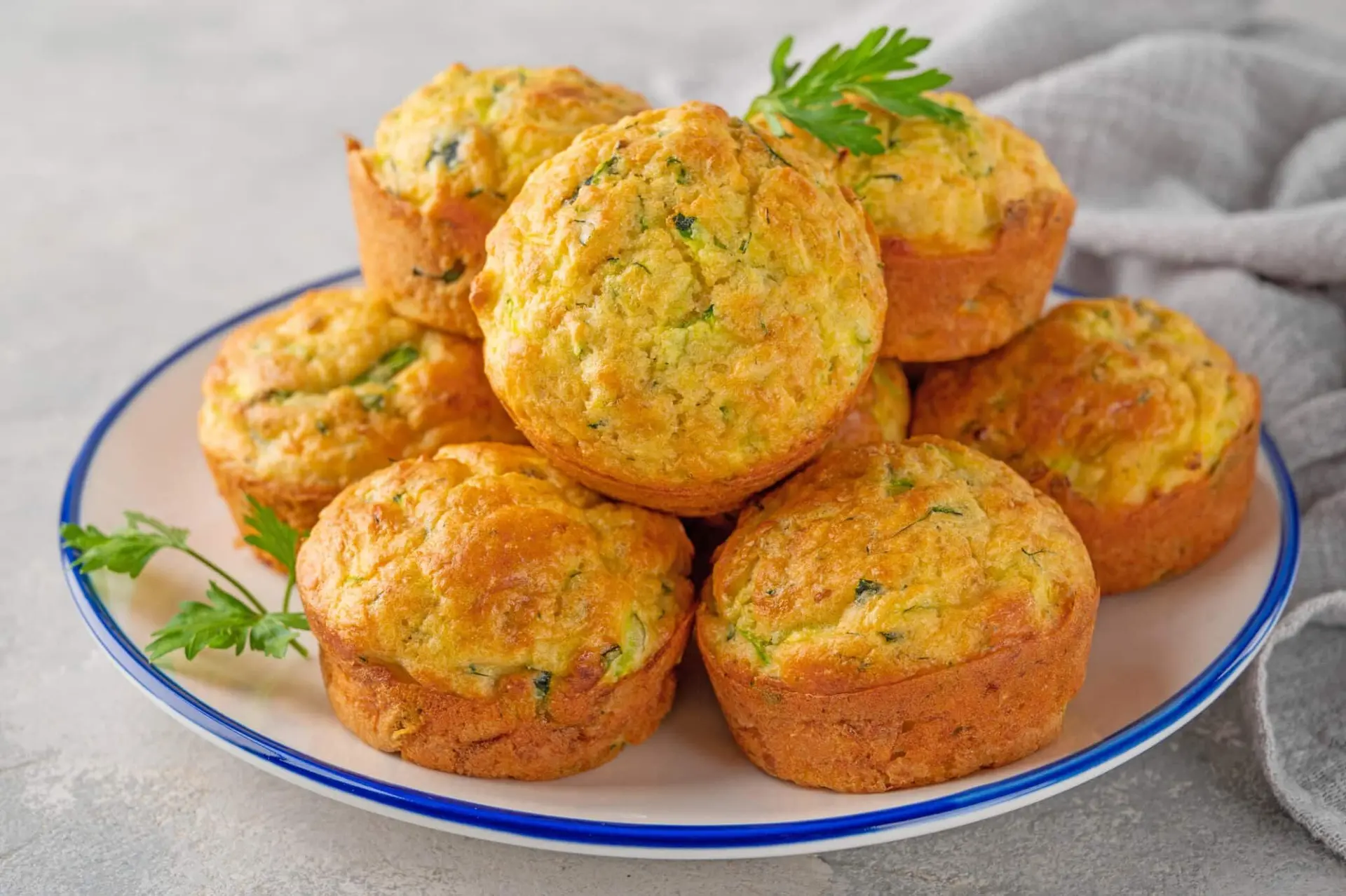 Muffins courgette fromage