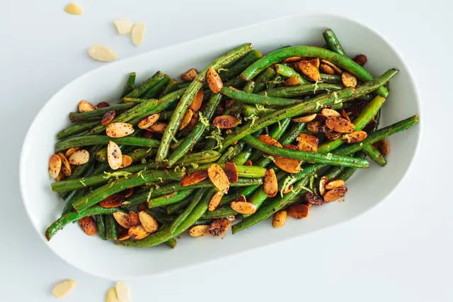 Haricots verts aux amandes