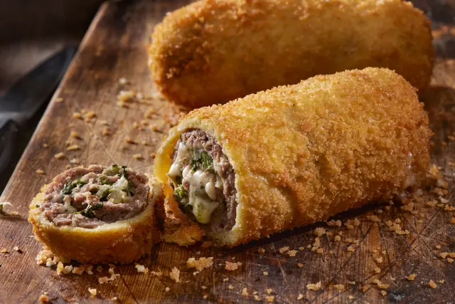 Roulade de bœuf panée