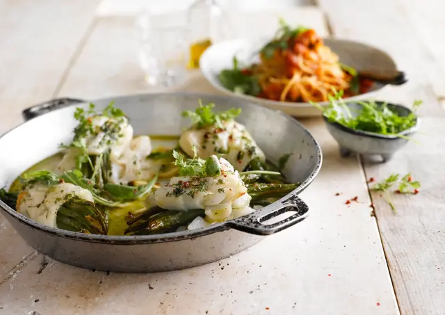 Fagots de haricots verts à la limande