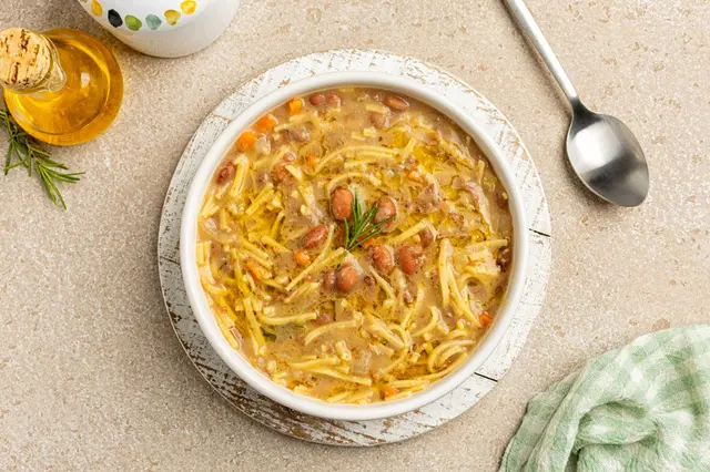 Pasta e fagioli (pâtes et haricots)