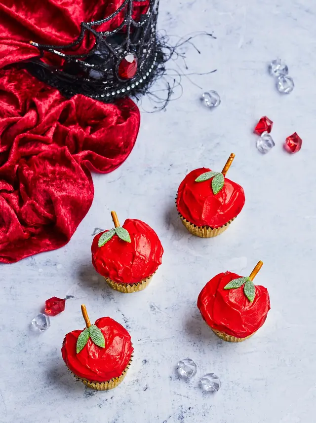 Muffins en forme de pomme d'amour