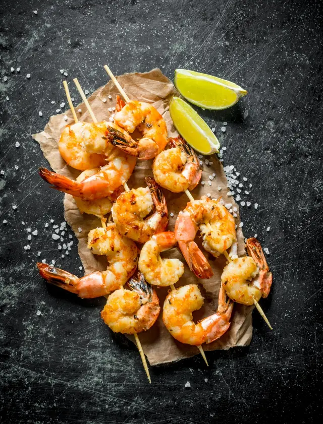 Recette brochette de crevettes grillées
