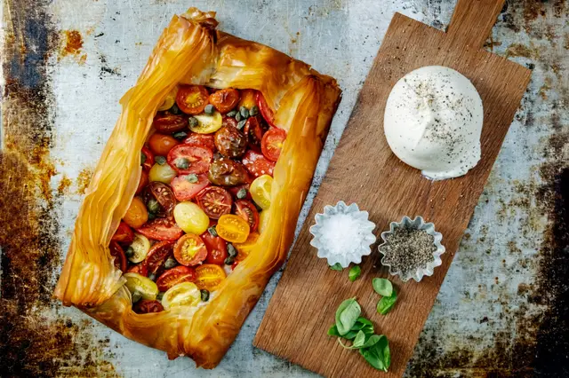 Burrata à la pâte Filo