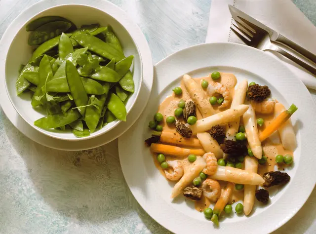 Pot-au-feu de Leipzig et petits pois sucrés