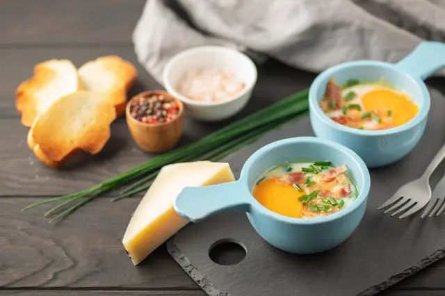 Recette œuf cocotte au bacon