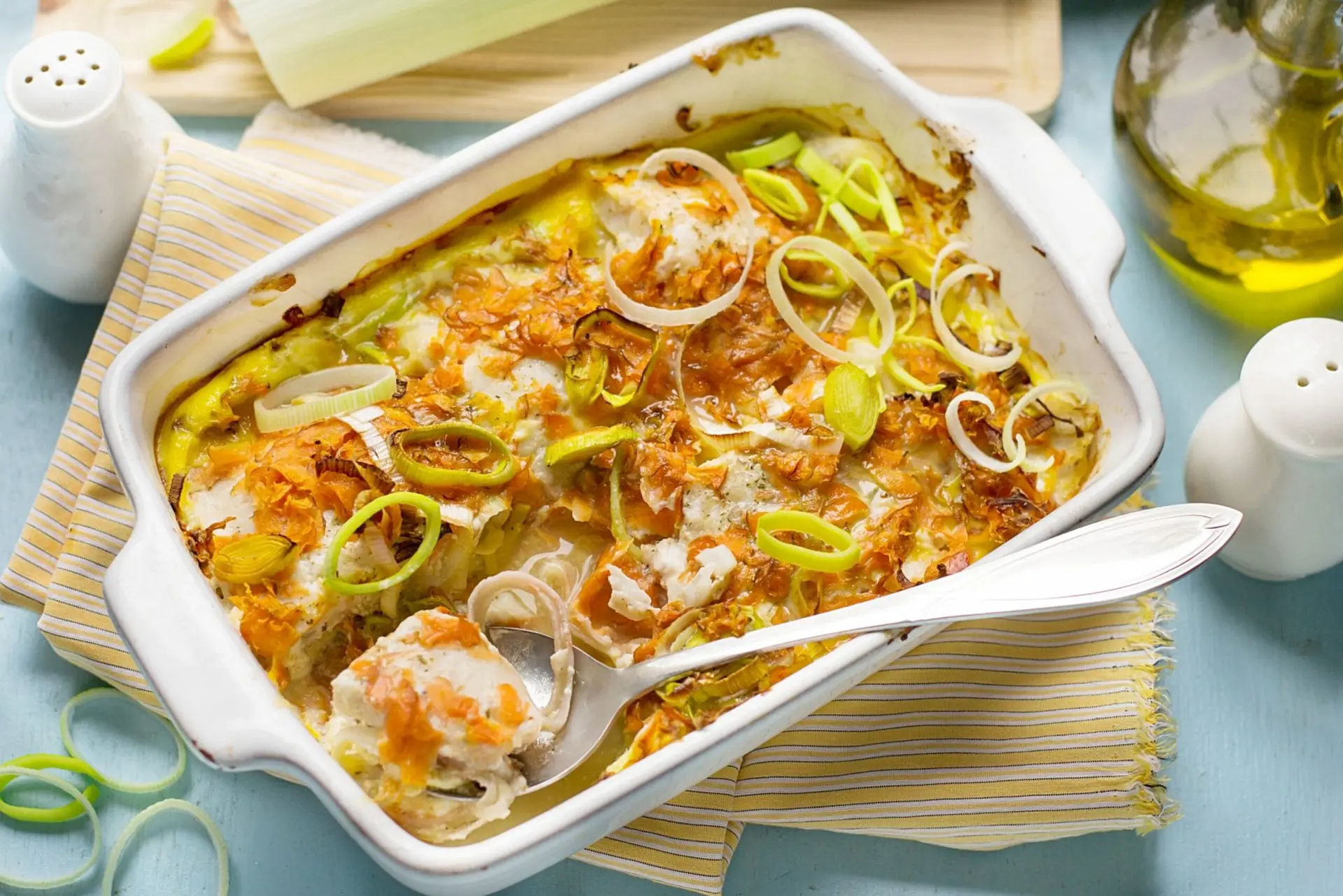 Recette gratin de poisson au cabillaud