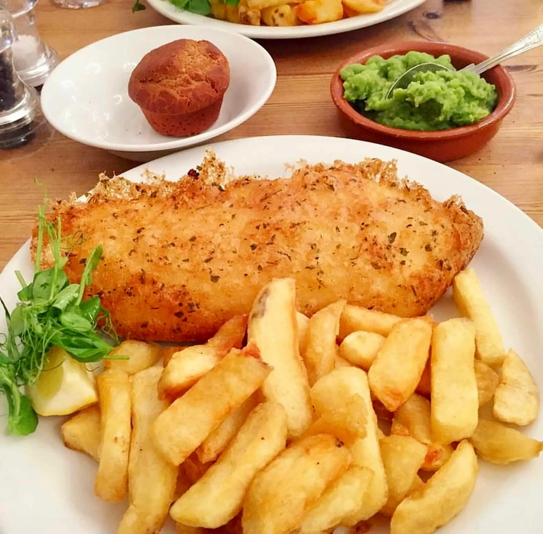 Fish and chips sans gluten