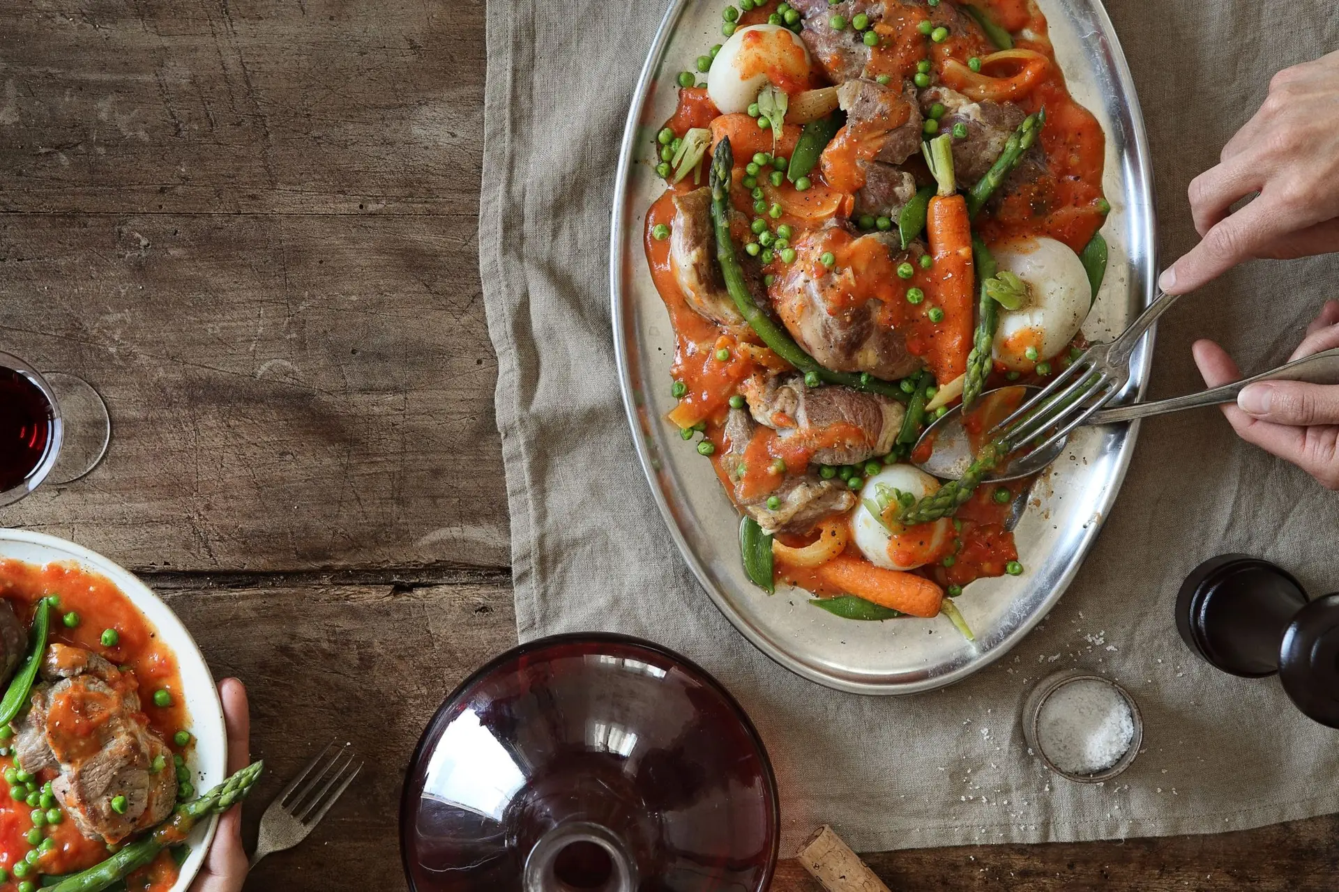 Curry d'agneau printanier