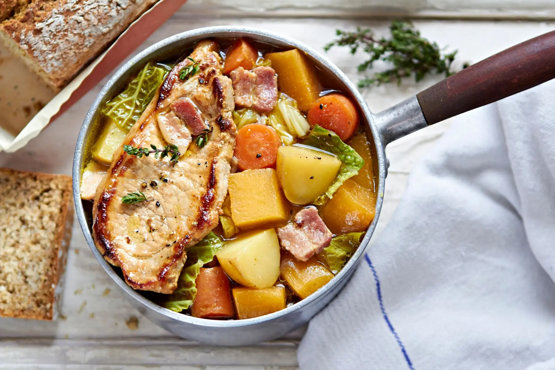 Ragoût de cidre irlandais avec côtelettes de porc