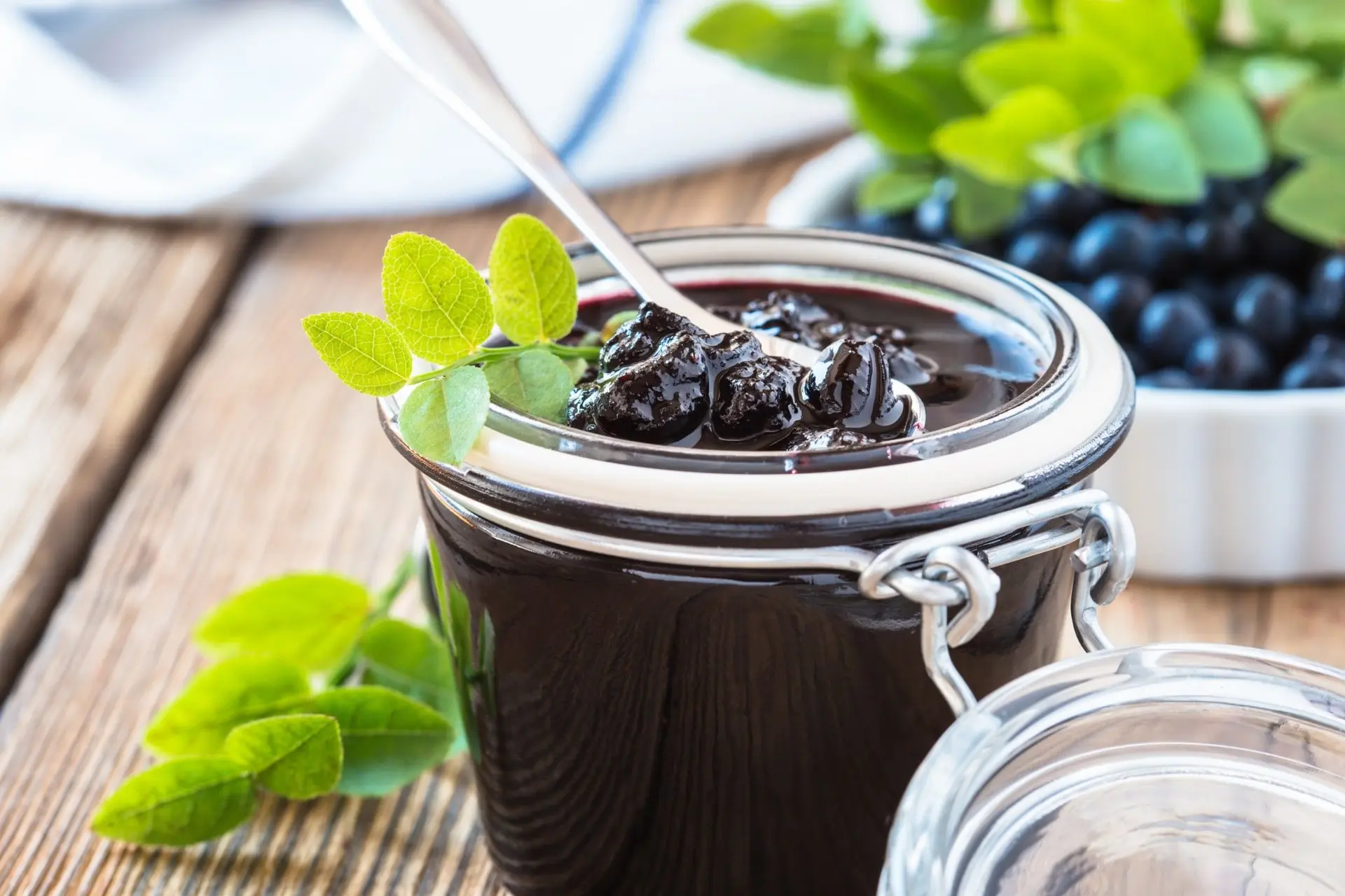 Compote de myrtilles