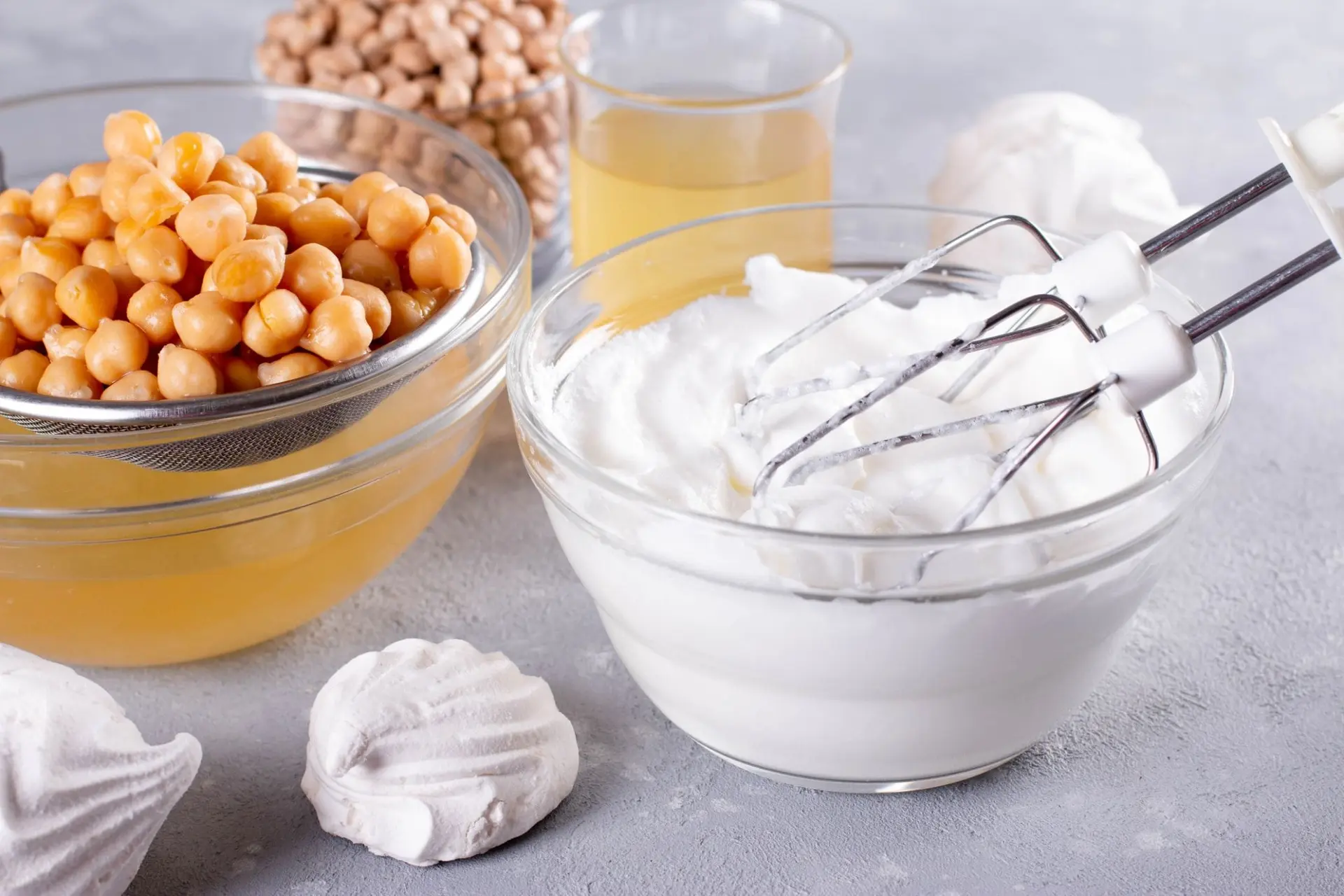 Meringue végétalienne à l'aquafaba