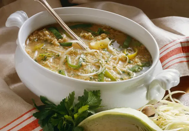 Soupe de millet aux légumes