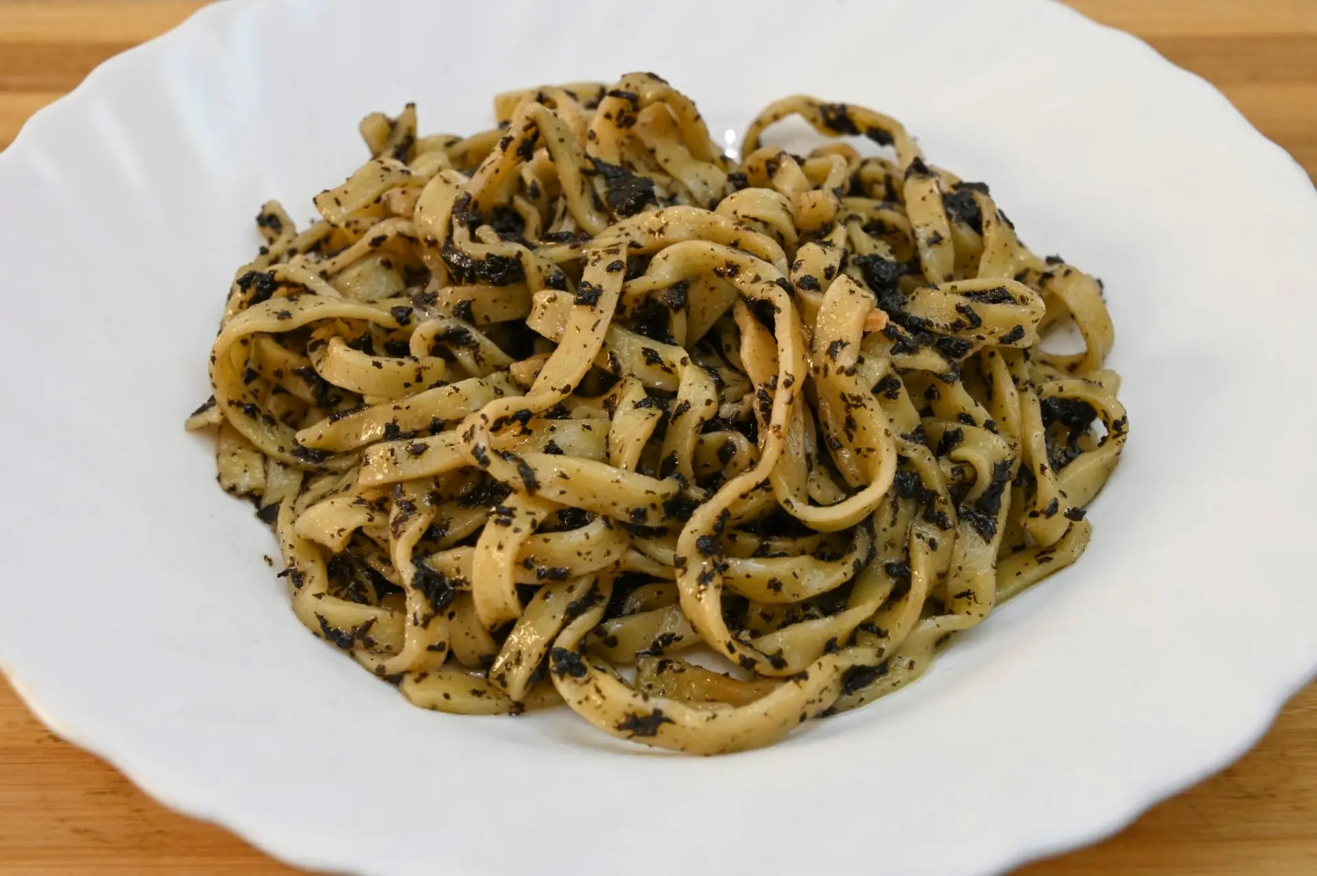 Fettuccine aux trompettes-de-la-mort