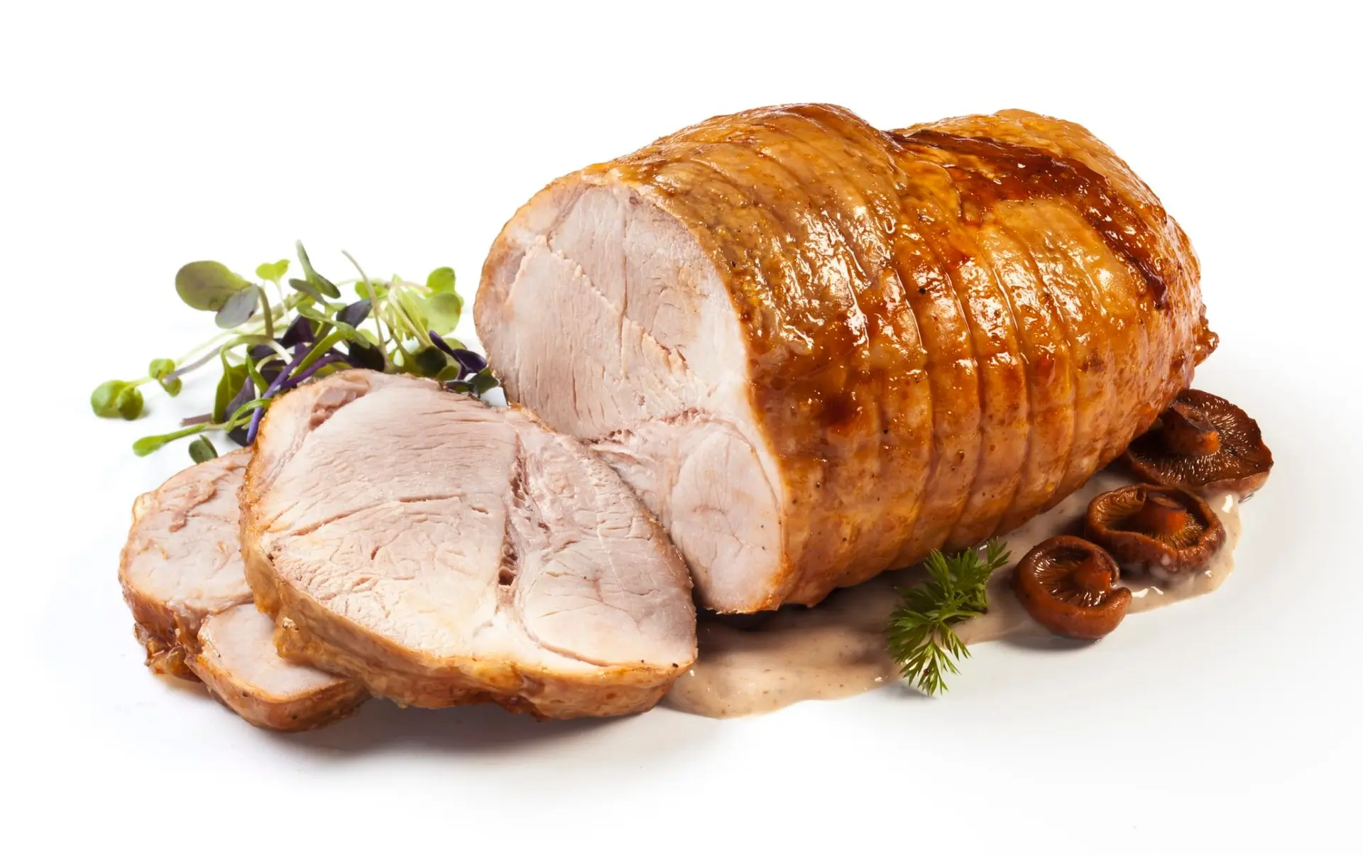 Recette de rôti de porc et sauce aux champignons