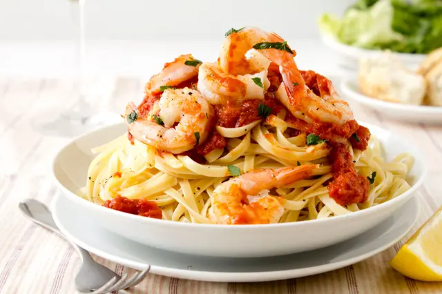 Linguines aux crevettes