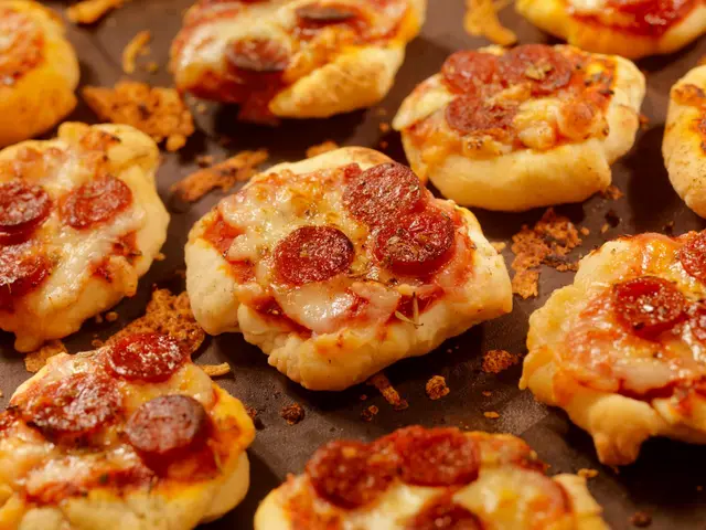 Mini pizzas au pepperoni