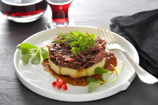 Parmentier de joues de bœuf
