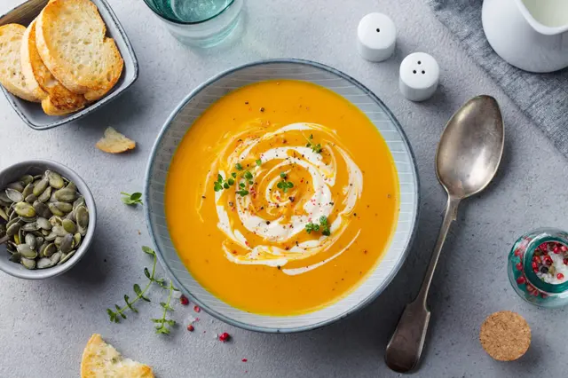 Velouté de citrouille et carottes