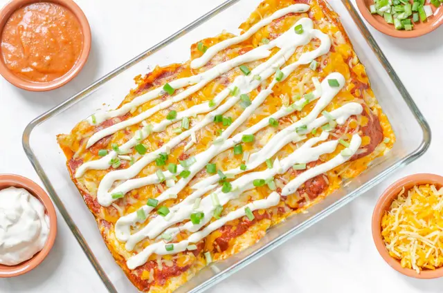 Enchiladas de bœuf haché au cheddar (régime keto)