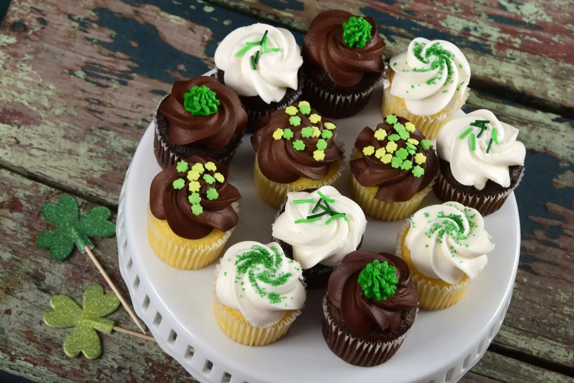 Cupcakes de la Saint-Patrick