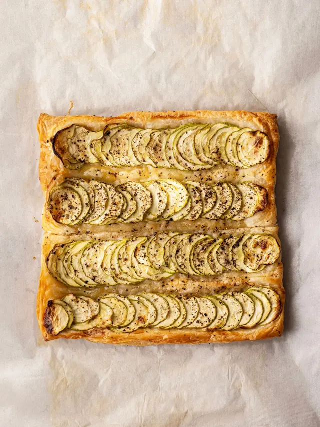 Tarte fine courgettes