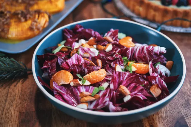 Salade de chicorée aux mandarines