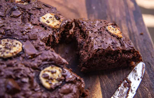 Gâteau aux bananes et au chocolat sans œufs