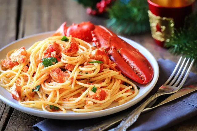 Recette de spaghettis gourmands au homard
