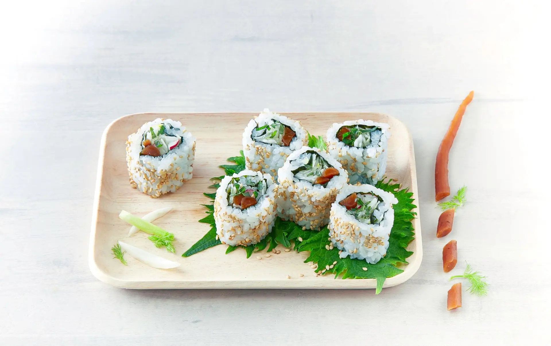 Makis au fenouil et salsifis