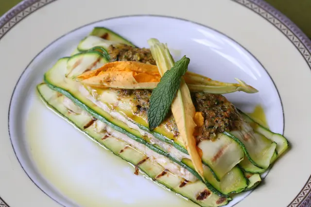 Parmigiana de courgettes et de poisson