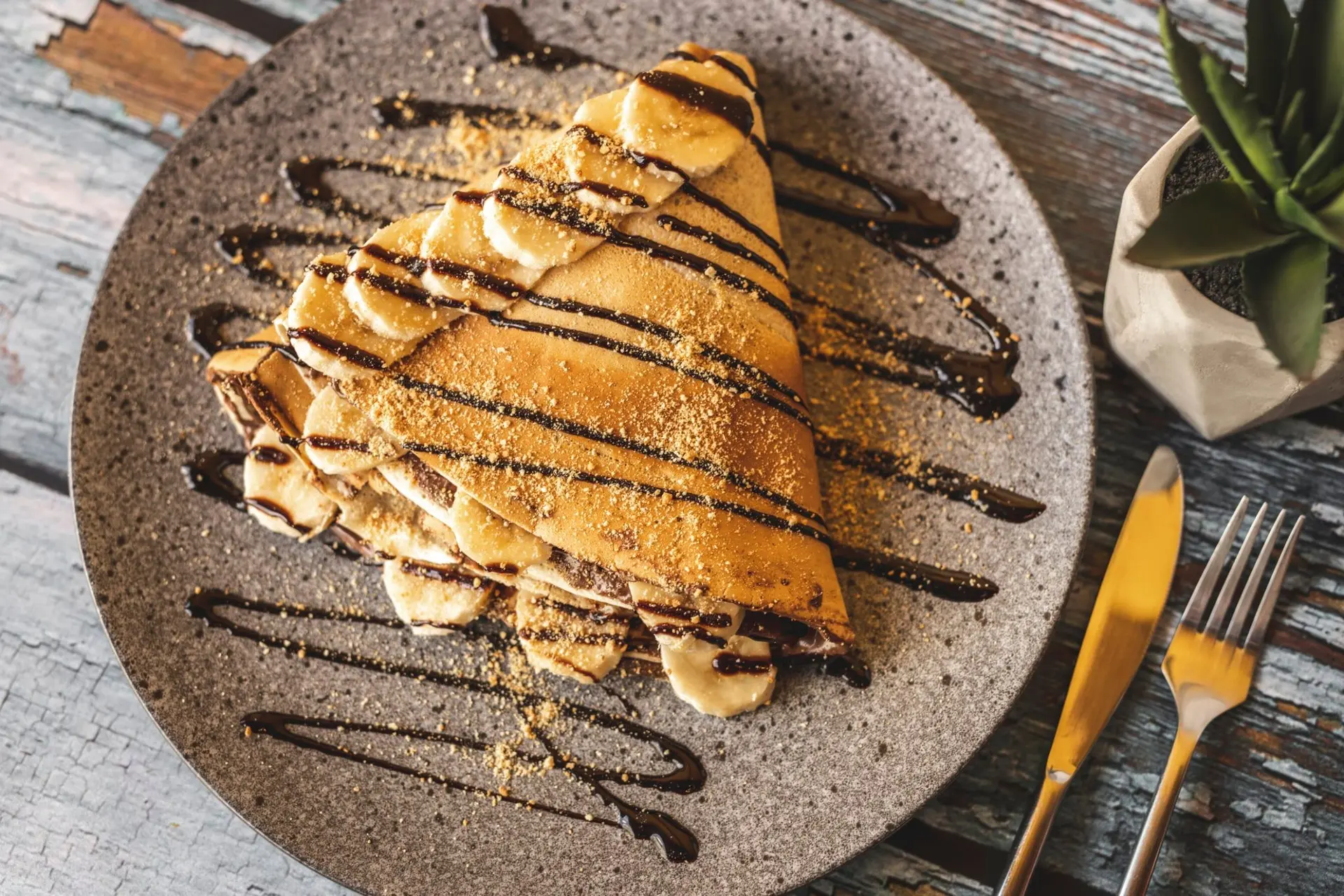 Recette crêpes chocolat banane
